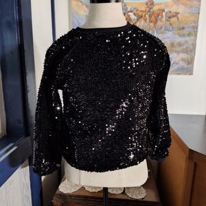 Zara Kids Collection Sequined Sweatshirt, Size 9, RN#77302